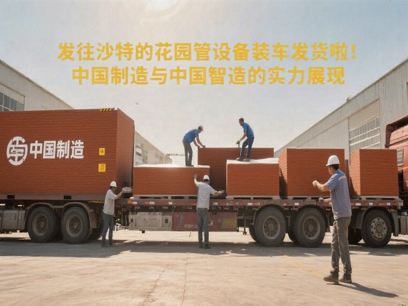 喜訊！發(fā)往沙特的花園管設(shè)備裝車發(fā)貨啦！中國制造與中國智造的實力展現(xiàn)