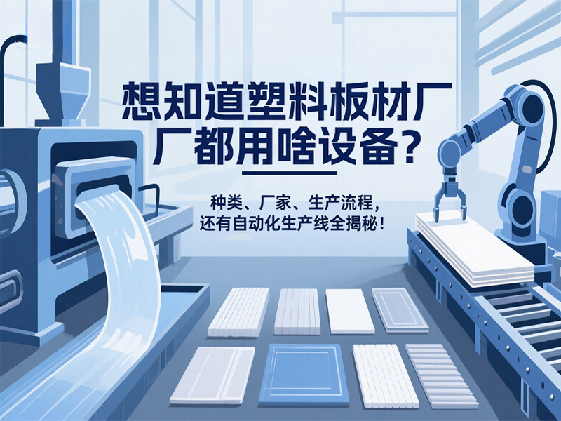 想知道塑料板材廠都用啥設(shè)備？種類、廠家、生產(chǎn)流程，還有自動(dòng)化生產(chǎn)線全揭秘！