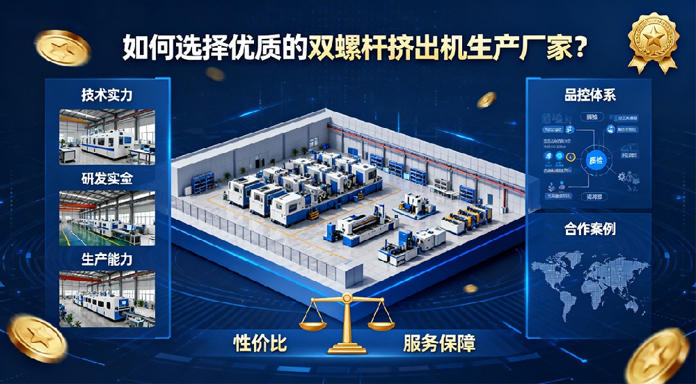 如何選擇優(yōu)質(zhì)的雙螺桿擠出機(jī)生產(chǎn)廠家？