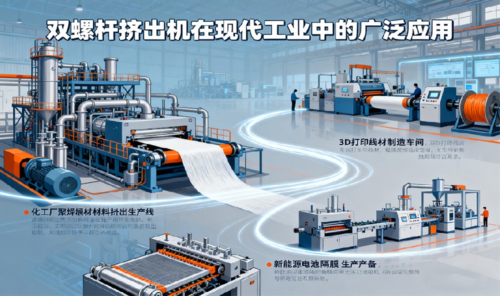 雙螺桿擠出機(jī)在現(xiàn)代工業(yè)中的廣泛應(yīng)用！